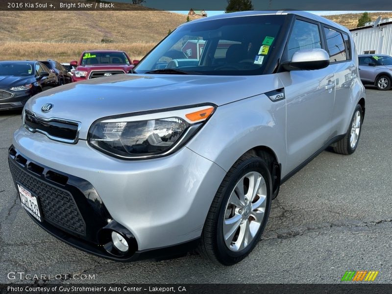 Bright Silver / Black 2016 Kia Soul +