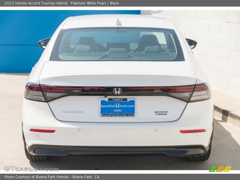 Platinum White Pearl / Black 2023 Honda Accord Touring Hybrid