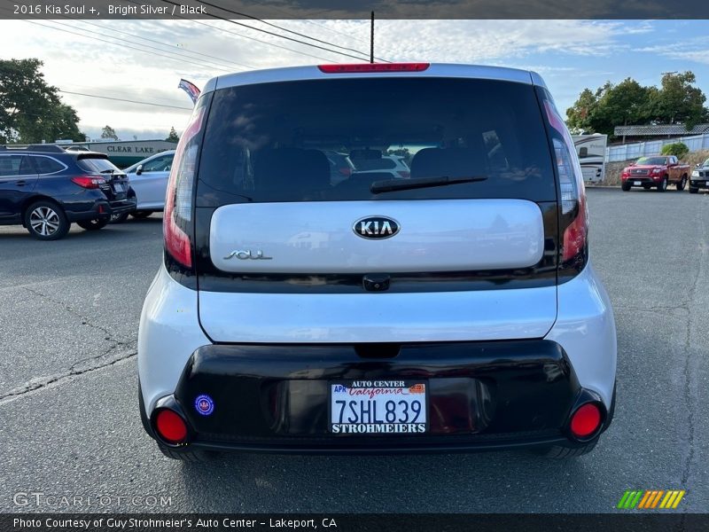 Bright Silver / Black 2016 Kia Soul +