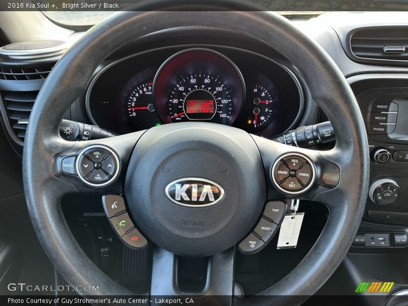 Bright Silver / Black 2016 Kia Soul +