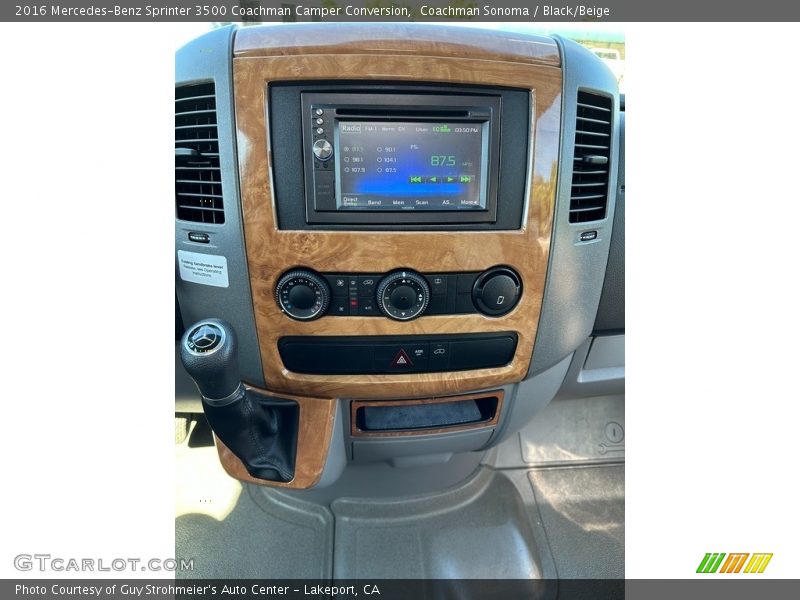 Controls of 2016 Sprinter 3500 Coachman Camper Conversion