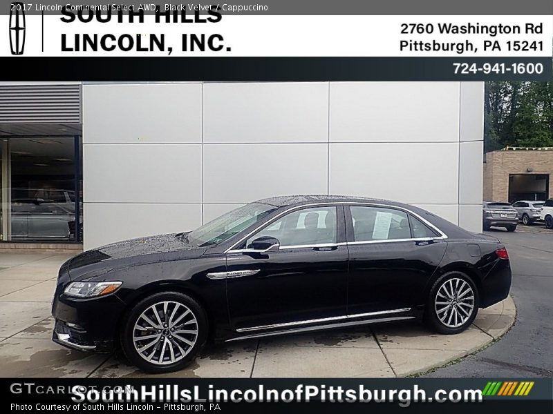 Black Velvet / Cappuccino 2017 Lincoln Continental Select AWD