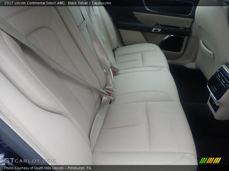 Rear Seat of 2017 Continental Select AWD