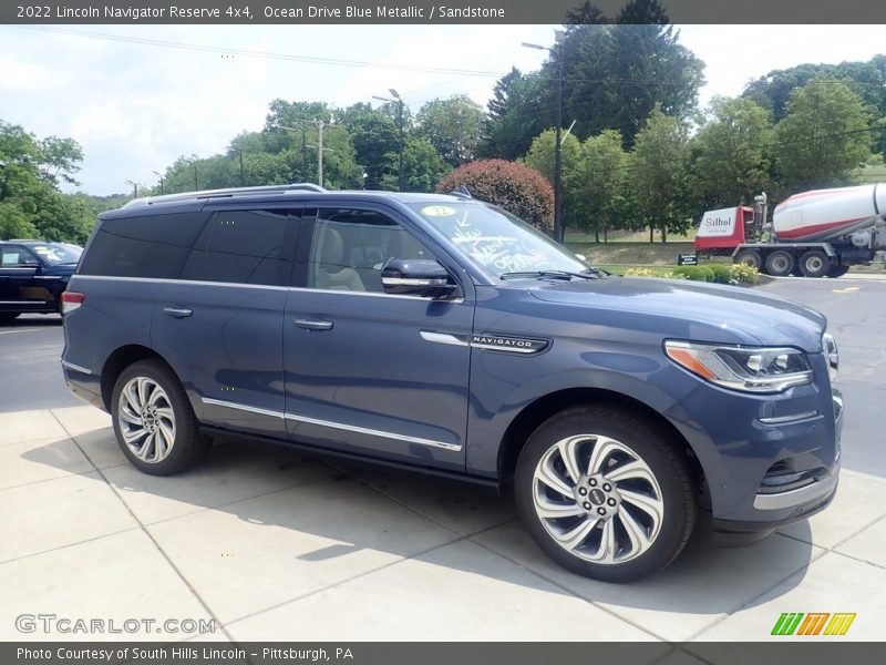 Ocean Drive Blue Metallic / Sandstone 2022 Lincoln Navigator Reserve 4x4