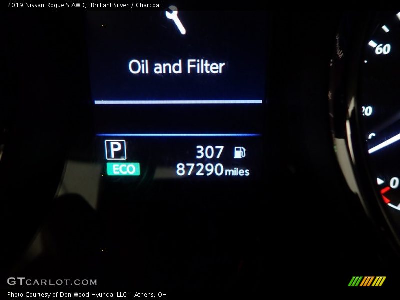 Brilliant Silver / Charcoal 2019 Nissan Rogue S AWD