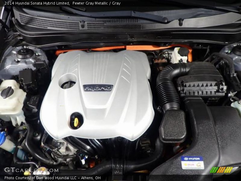 Pewter Gray Metallic / Gray 2014 Hyundai Sonata Hybrid Limited