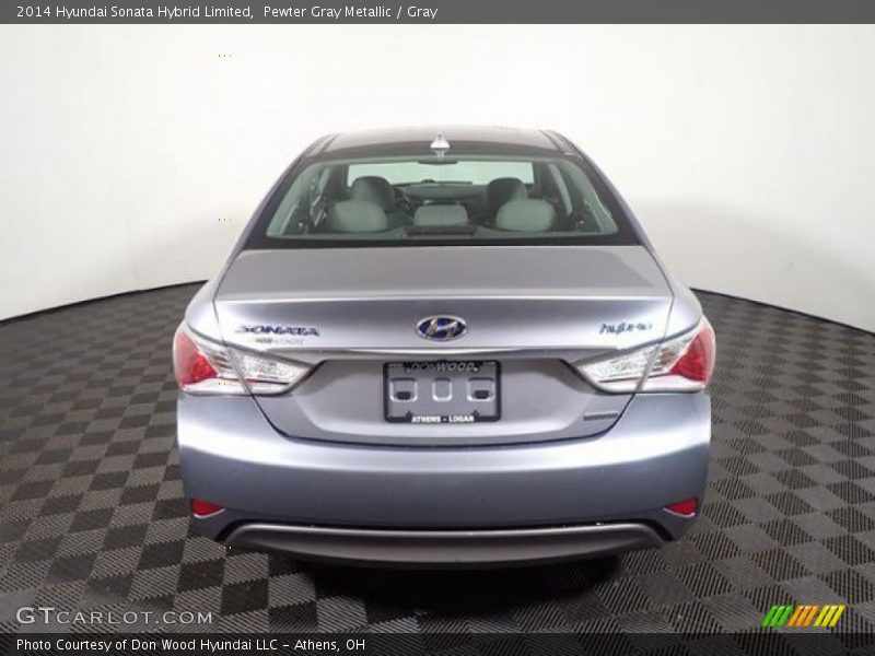 Pewter Gray Metallic / Gray 2014 Hyundai Sonata Hybrid Limited