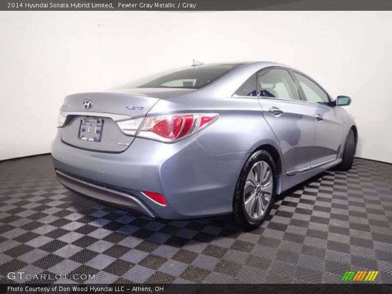 Pewter Gray Metallic / Gray 2014 Hyundai Sonata Hybrid Limited