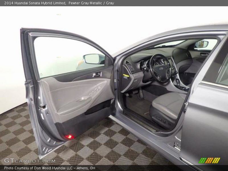 Pewter Gray Metallic / Gray 2014 Hyundai Sonata Hybrid Limited