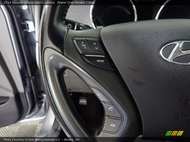 Pewter Gray Metallic / Gray 2014 Hyundai Sonata Hybrid Limited
