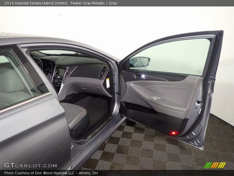 Pewter Gray Metallic / Gray 2014 Hyundai Sonata Hybrid Limited