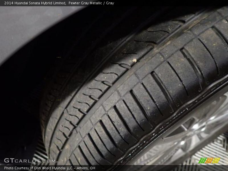 Pewter Gray Metallic / Gray 2014 Hyundai Sonata Hybrid Limited