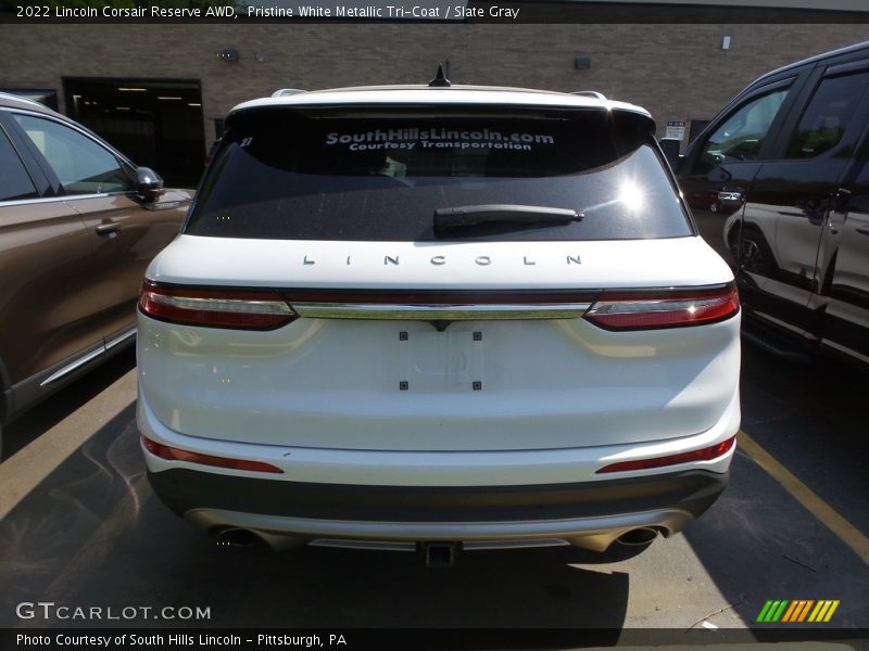 Pristine White Metallic Tri-Coat / Slate Gray 2022 Lincoln Corsair Reserve AWD