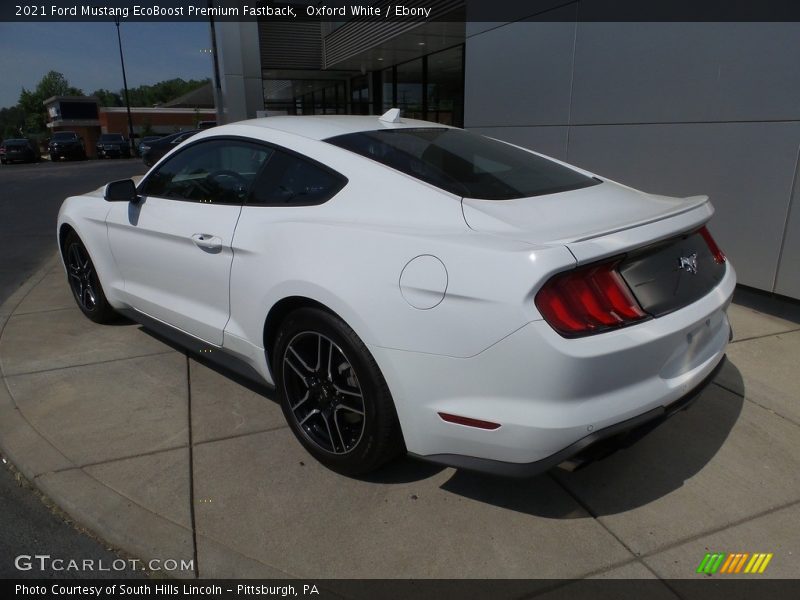 Oxford White / Ebony 2021 Ford Mustang EcoBoost Premium Fastback