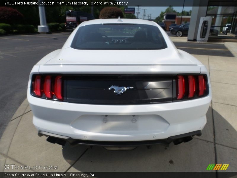 Oxford White / Ebony 2021 Ford Mustang EcoBoost Premium Fastback