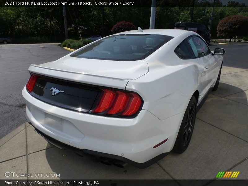 Oxford White / Ebony 2021 Ford Mustang EcoBoost Premium Fastback