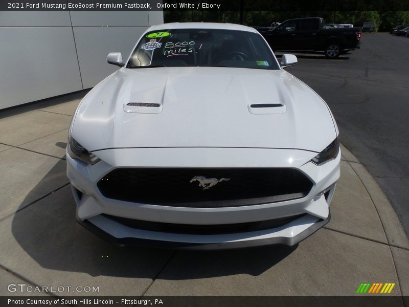 Oxford White / Ebony 2021 Ford Mustang EcoBoost Premium Fastback