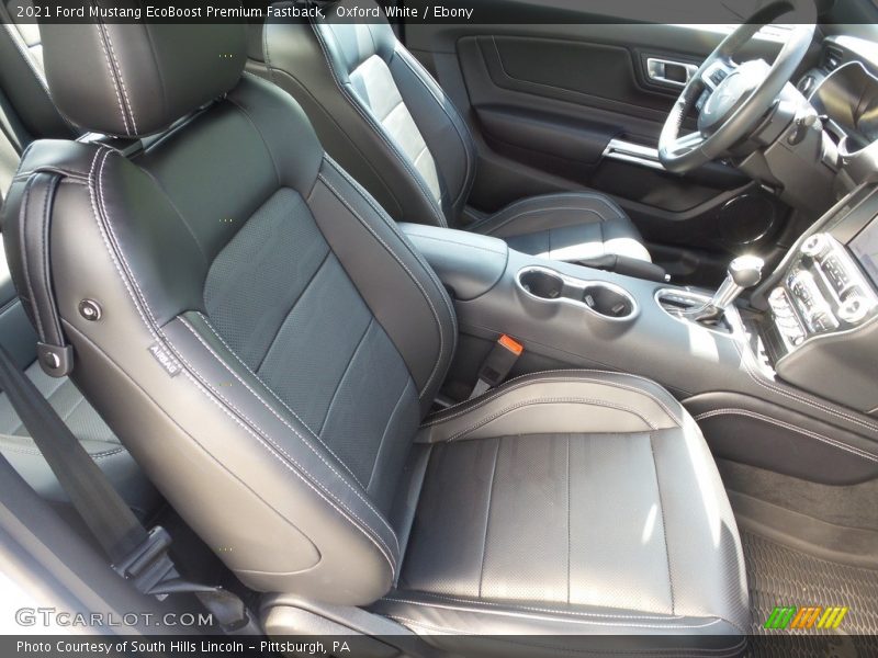 Front Seat of 2021 Mustang EcoBoost Premium Fastback