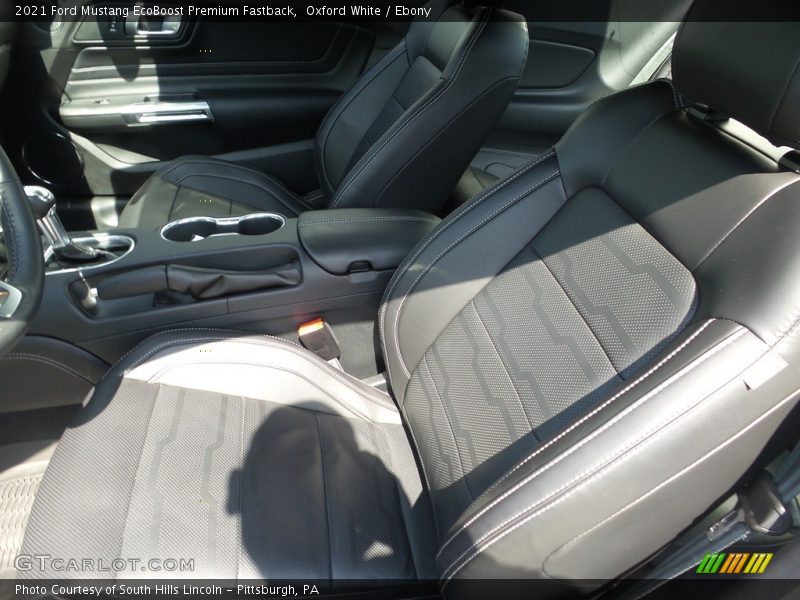 Oxford White / Ebony 2021 Ford Mustang EcoBoost Premium Fastback