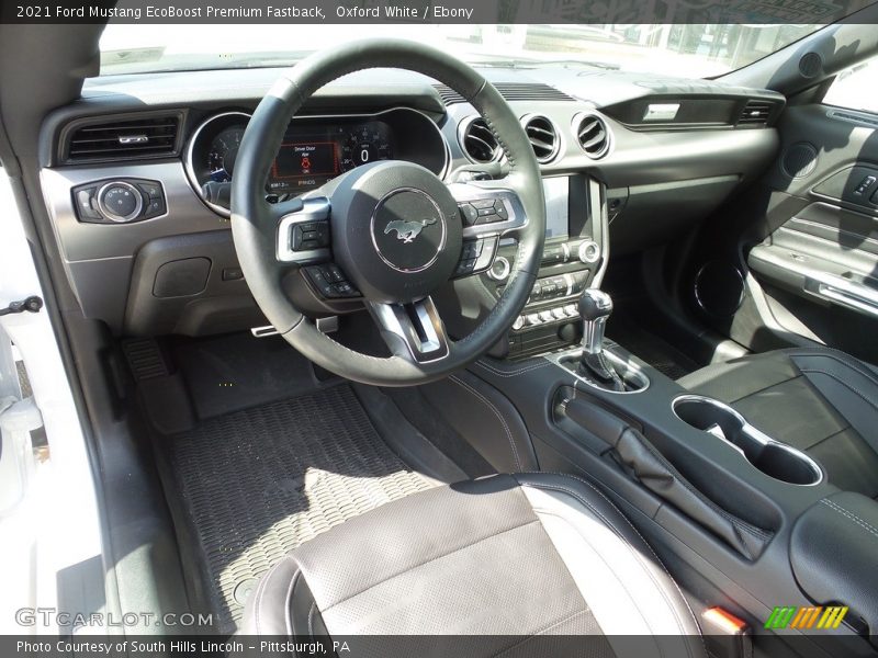 Front Seat of 2021 Mustang EcoBoost Premium Fastback