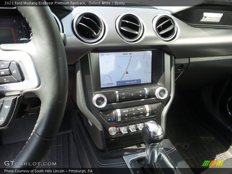Oxford White / Ebony 2021 Ford Mustang EcoBoost Premium Fastback