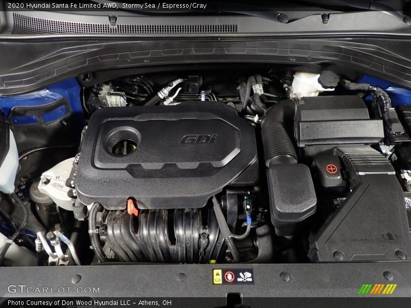 Stormy Sea / Espresso/Gray 2020 Hyundai Santa Fe Limited AWD