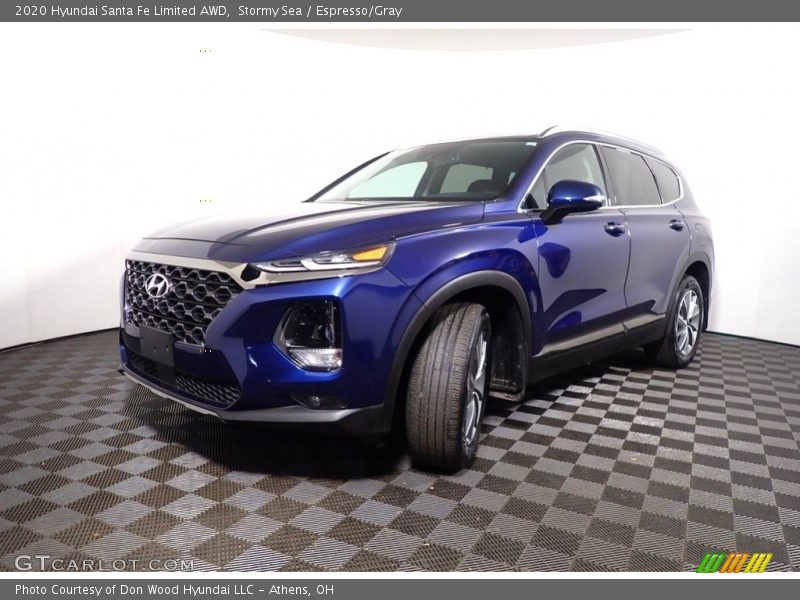Stormy Sea / Espresso/Gray 2020 Hyundai Santa Fe Limited AWD