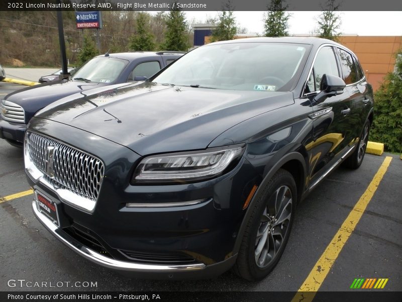 Flight Blue Metallic / Sandstone 2022 Lincoln Nautilus Reserve AWD