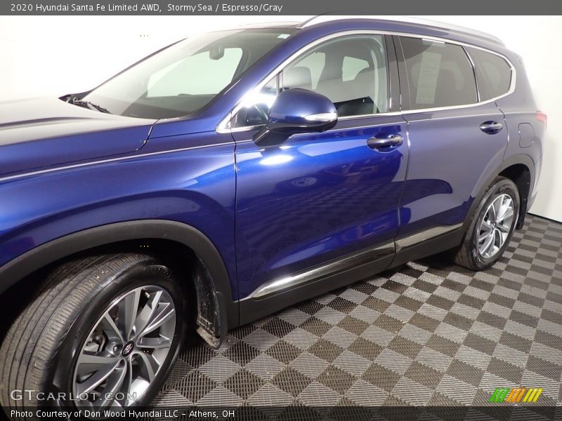 Stormy Sea / Espresso/Gray 2020 Hyundai Santa Fe Limited AWD