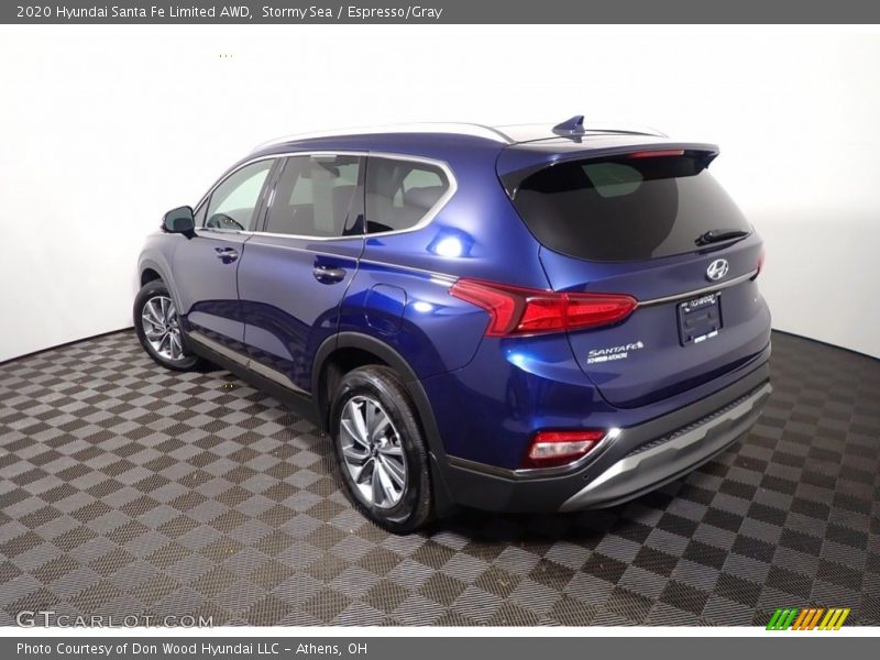 Stormy Sea / Espresso/Gray 2020 Hyundai Santa Fe Limited AWD