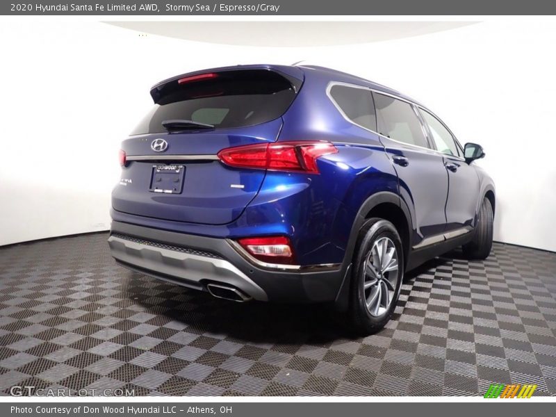 Stormy Sea / Espresso/Gray 2020 Hyundai Santa Fe Limited AWD