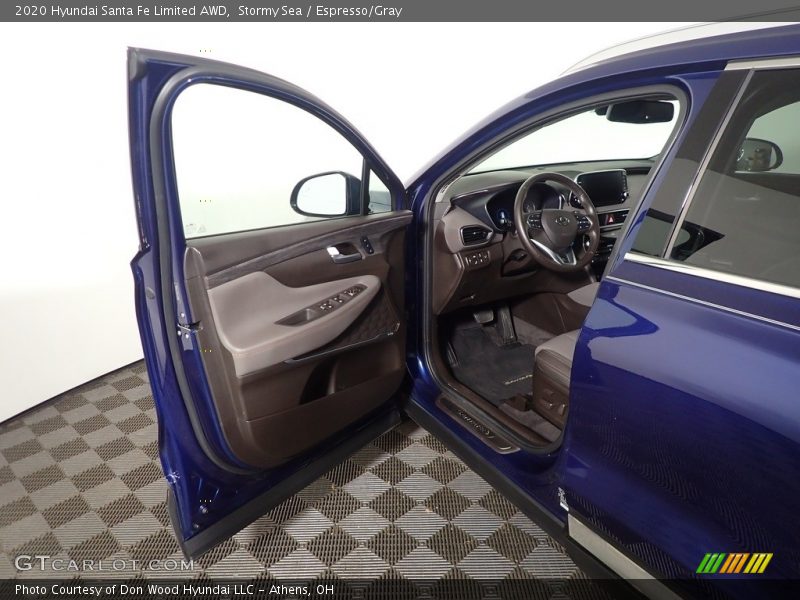 Stormy Sea / Espresso/Gray 2020 Hyundai Santa Fe Limited AWD