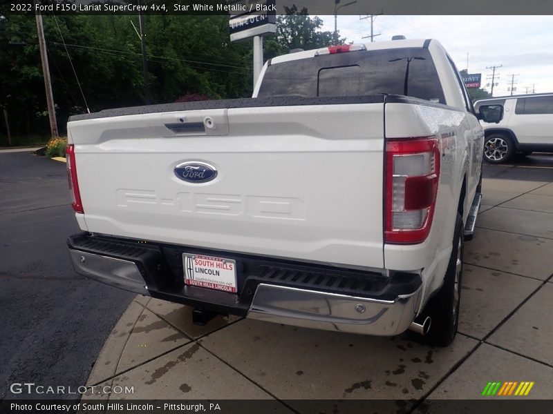 Star White Metallic / Black 2022 Ford F150 Lariat SuperCrew 4x4