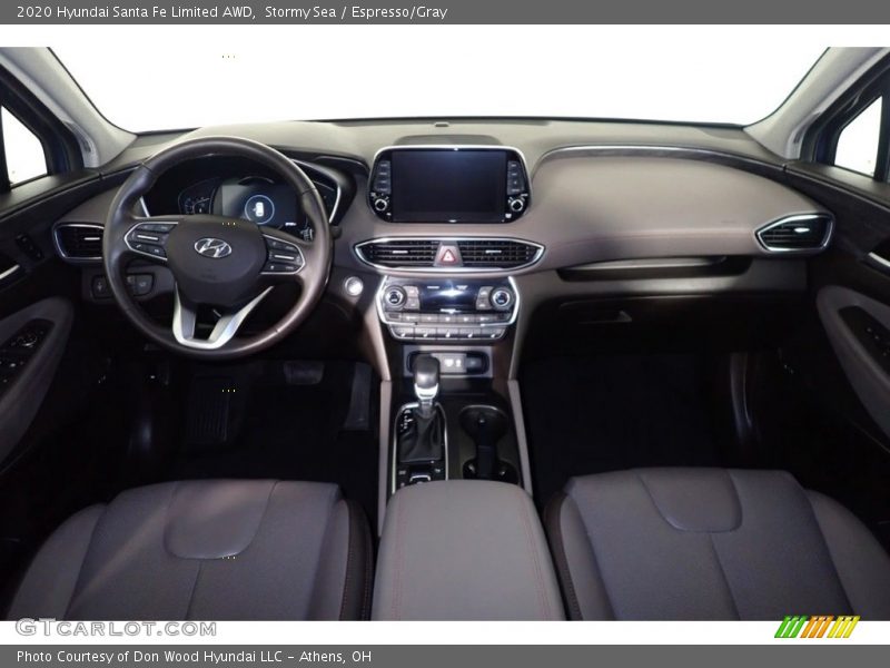 Stormy Sea / Espresso/Gray 2020 Hyundai Santa Fe Limited AWD