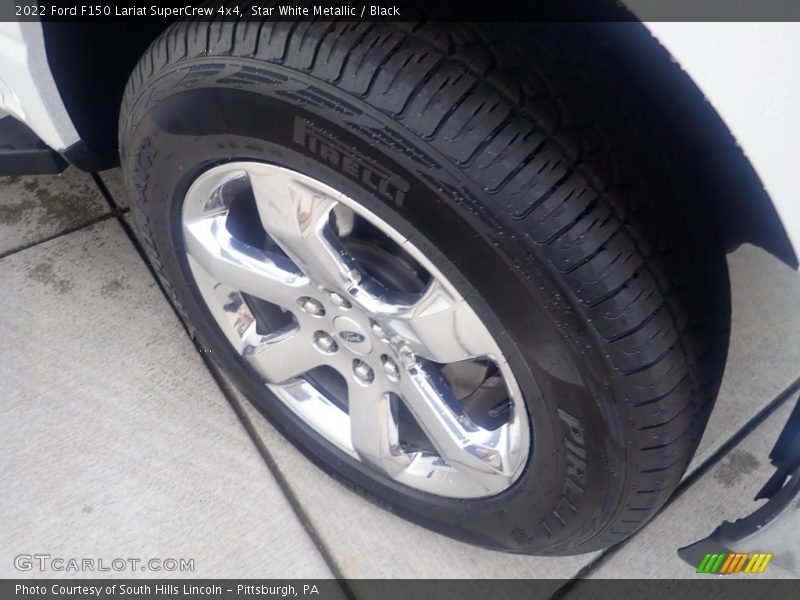 Star White Metallic / Black 2022 Ford F150 Lariat SuperCrew 4x4