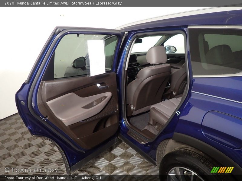 Stormy Sea / Espresso/Gray 2020 Hyundai Santa Fe Limited AWD