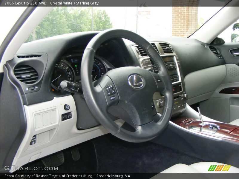 Crystal White / Sterling Gray 2006 Lexus IS 250 AWD