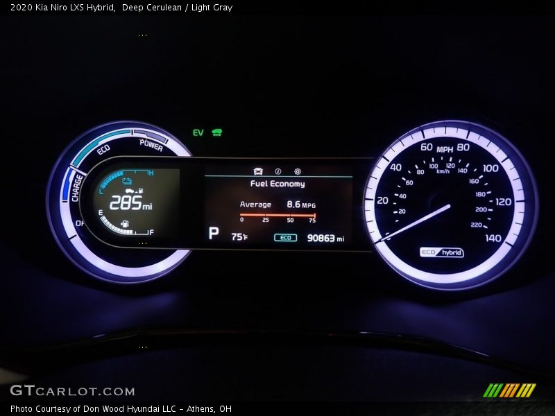 Deep Cerulean / Light Gray 2020 Kia Niro LXS Hybrid