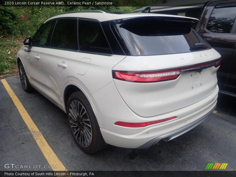 Ceramic Pearl / Sandstone 2020 Lincoln Corsair Reserve AWD