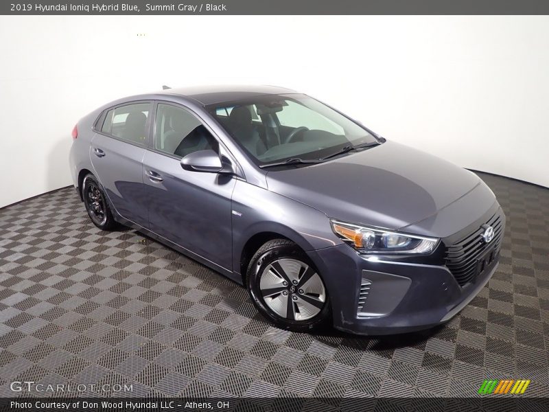 Front 3/4 View of 2019 Ioniq Hybrid Blue