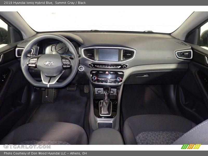 Dashboard of 2019 Ioniq Hybrid Blue