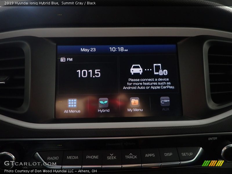Summit Gray / Black 2019 Hyundai Ioniq Hybrid Blue