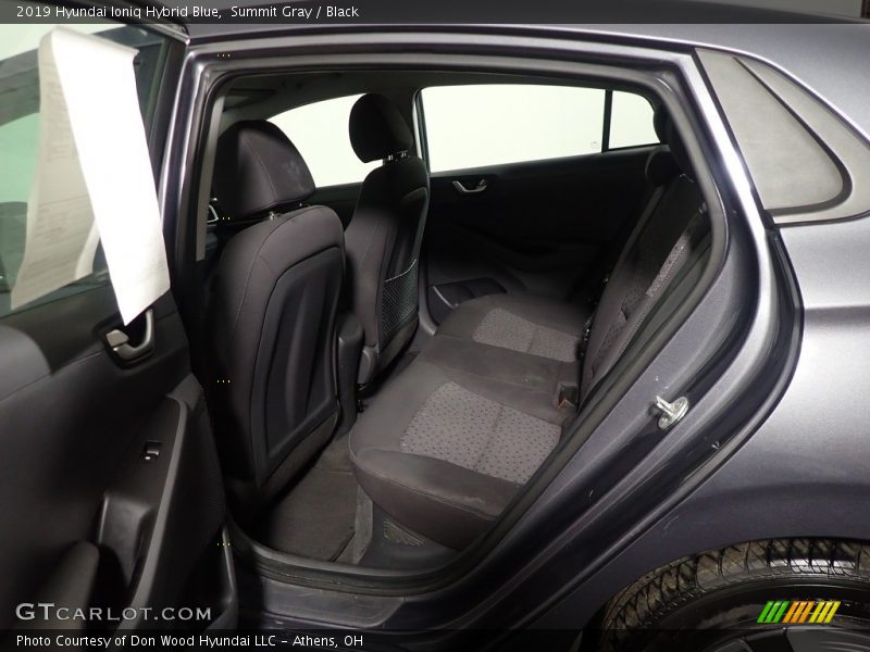 Rear Seat of 2019 Ioniq Hybrid Blue