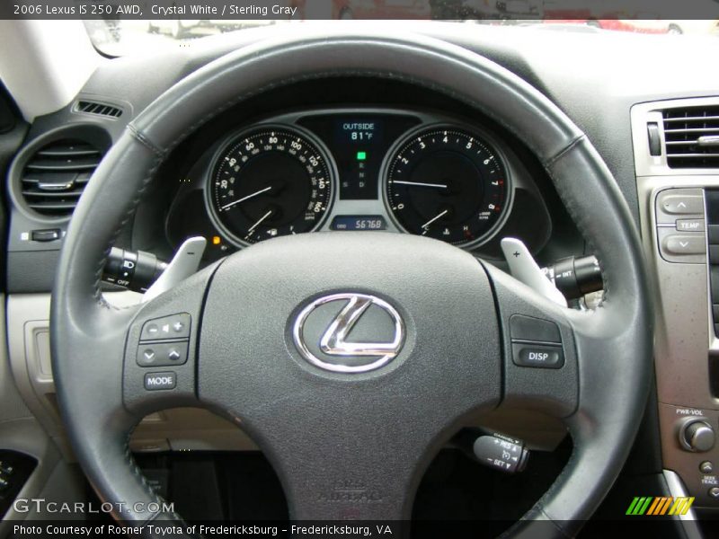 Crystal White / Sterling Gray 2006 Lexus IS 250 AWD