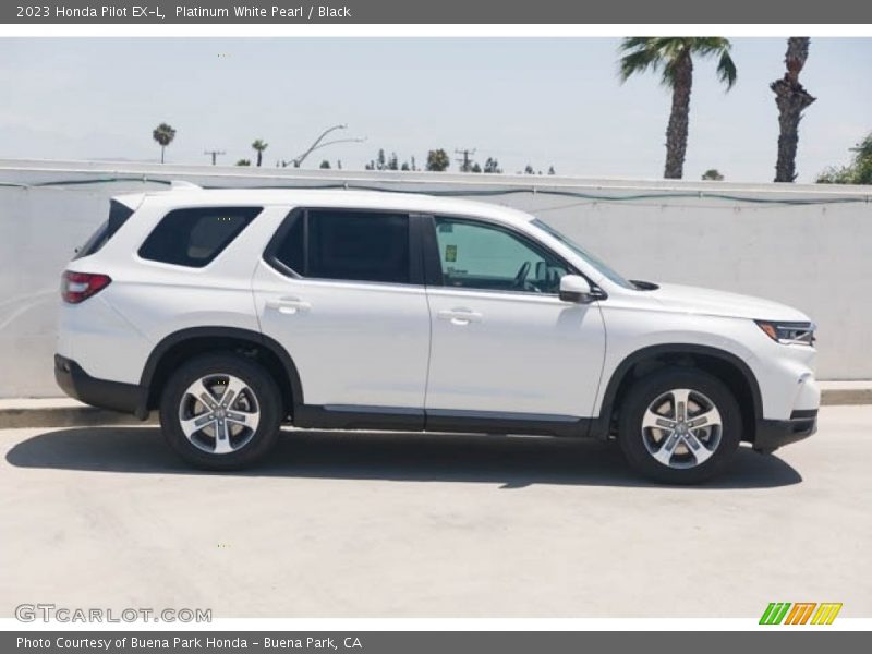 Platinum White Pearl / Black 2023 Honda Pilot EX-L
