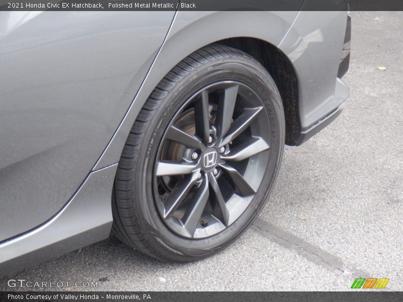 Polished Metal Metallic / Black 2021 Honda Civic EX Hatchback