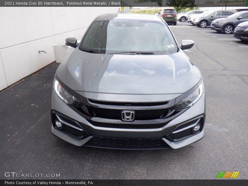 Polished Metal Metallic / Black 2021 Honda Civic EX Hatchback