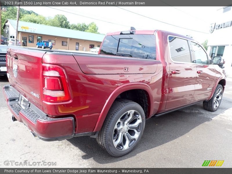 Delmonico Red Pearl / Mountain Brown 2023 Ram 1500 Long Horn Crew Cab 4x4