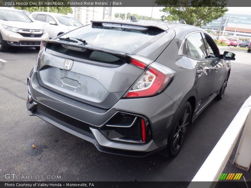 Polished Metal Metallic / Black 2021 Honda Civic EX Hatchback