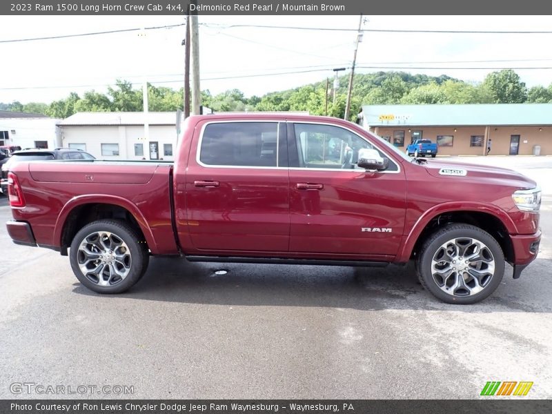 Delmonico Red Pearl / Mountain Brown 2023 Ram 1500 Long Horn Crew Cab 4x4
